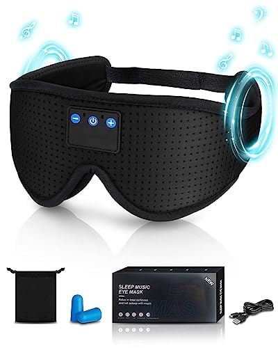 Upgrade your sleep with the MOXTOYU Bluetooth Sleep Mask Headphones, perfect for travel and relaxation.