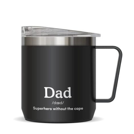 “VAHDAM, Dad Mug – Perfect Christmas or Birthday Gift for your Dad, Insulated Stainless Steel Coffee Cup!”