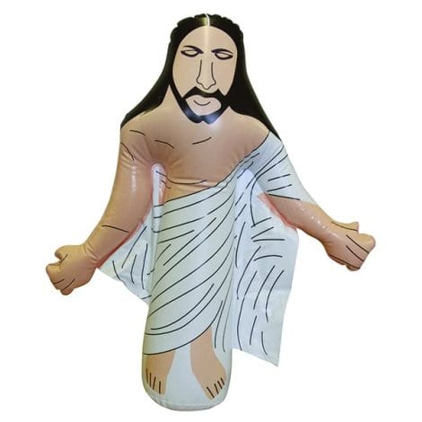 Hilarious Blow-Up Jesus – amusing festive presents for Christians, ideal for secret Santa or parties.