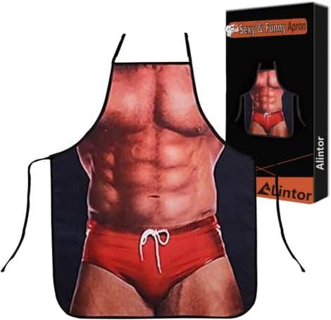 Alintor’s Cheeky Presents for Blokes – Naughty Novelty Apron, Hilarious Gifts for British Lads.