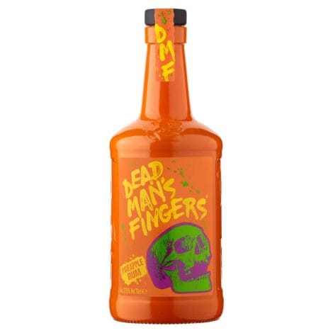 70 cl of Pineapple Rum from DEAD MAN’S FINGERS – a delightful drink for British rum enthusiasts.