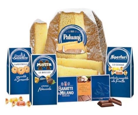 Luxury Italian Christmas Hamper filled with delicious treats – perfect for gifting to loved ones this festive season.