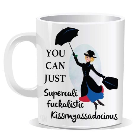 Mary Poppins’ Cheeky Cup – Ideal for Secret Santa, spread laughter over tea or coffee.