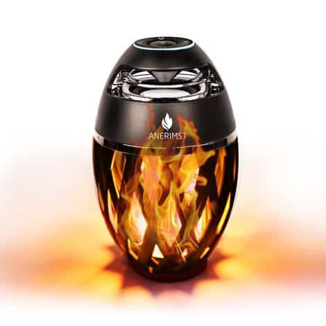 Outdoor Torch Speaker with Flame Effect Light, Waterproof Wireless Speakers, LED Lantern – Perfect for Camping and Patio