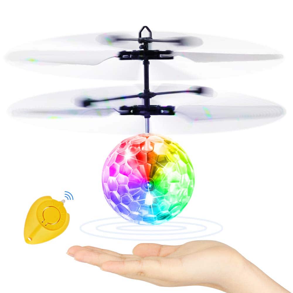 RC Flying Ball, Remote Control Mini Drone Helicopter Hover Airplane Toy for Kids, Children Gadget Stocking Filler Birthday Easter Xmas Gift Present for Boy Girl Teenager Indoor Outdoor Game