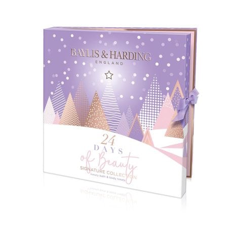 Luxurious Baylis & Harding Vegan Beauty Advent Calendar with Jojoba, Vanilla, and Almond Oil. Ideal for gifting.