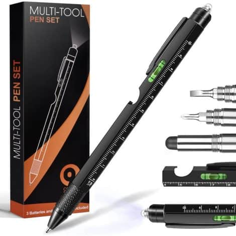 Christmas presents for men, including a 9-in-1 multi-tool pen, perfect for dads and grandads. Ideal stocking fillers.