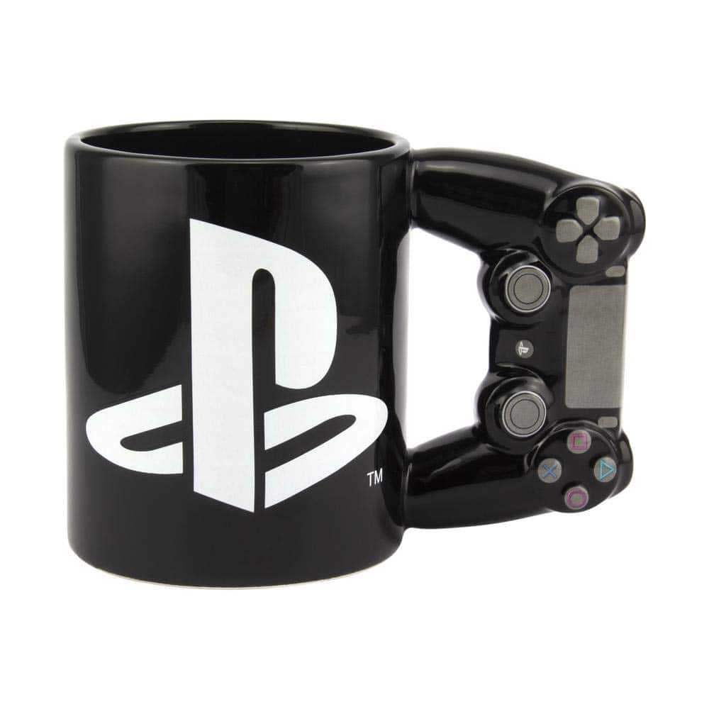 Paladone PlayStation 4th Gen Controller Mug - Ceramic Coffee Mug for Gamers, 550 milliliters