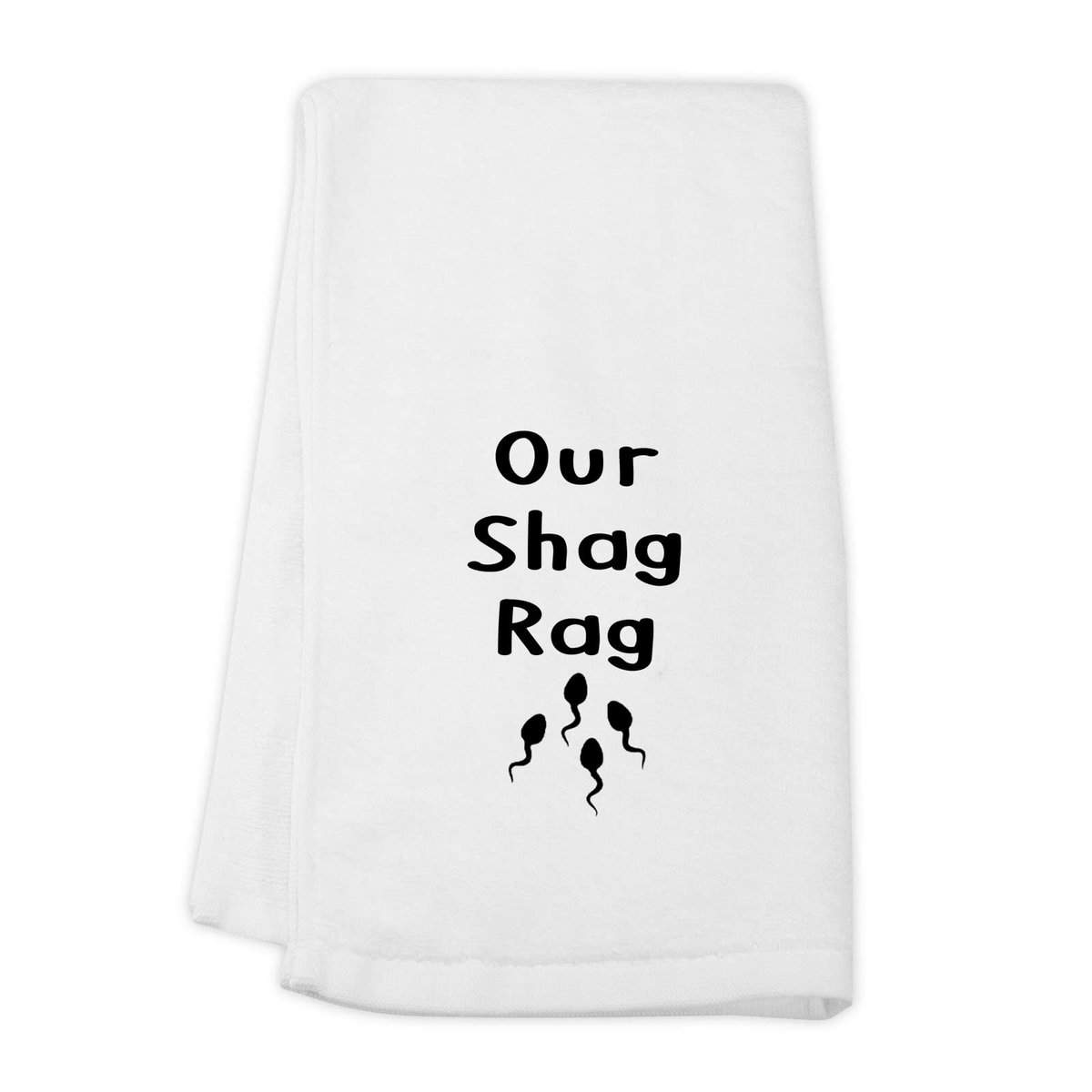 Our Shag Rag Sexy Naughty Gift Cotton Sex Wash Towel Anniversary for Wife Husband Boyfriend Girlfriend (Our Shag Rag Towel EU)