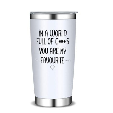 Perthlin Amusing Birthday Presents for Ladies You’re My Best Pal BFF Christmas Gifts Insulated Wine Coffee Cup, White.