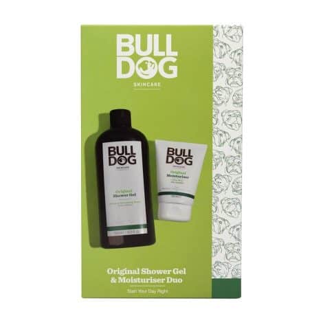 BULLDOG SKINCARE – Men’s Original Body Care Duo Giftset: Classic Shower Gel & Moisturizer. Perfect gift for him.