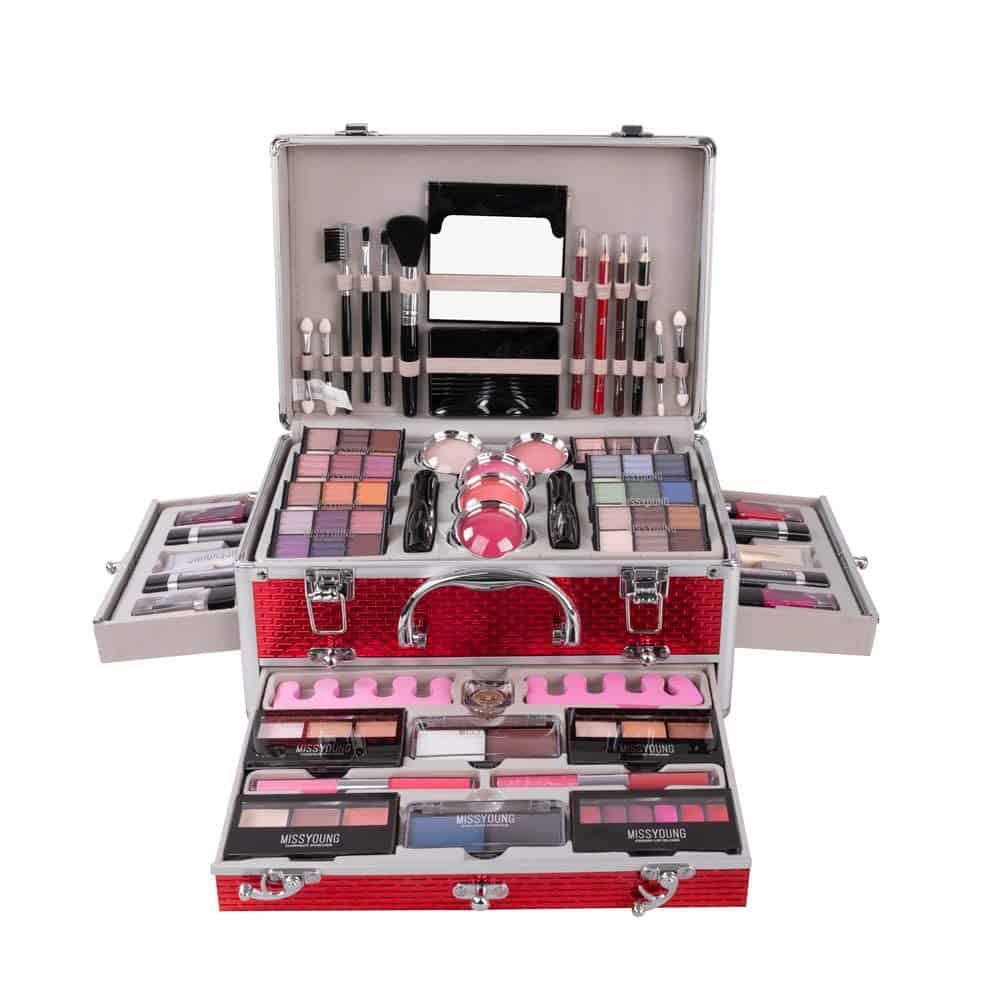 FantasyDay All-in-one Makeup Set Gift Surprise | Full Makeup Kit for Women Multipurpose Essential Starter Bundle Include Eyeshadow Palette Lipstick Blush Concealer Face Powder Eyeliner Mascara Brush