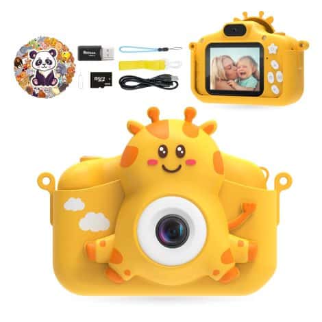 TIATUA Children’s Camera, HD Digital Camera with 32GB SD Card, Selfie Mode, Ideal for Ages 3-10. Perfect Gift!