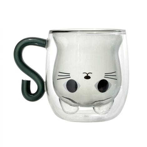 Phitihui Cat Mugs: Ideal gift for ladies – mum, grandma, teacher, friend. Perfect for Christmas, Valentine’s, and more. Stylish glass tea cup!