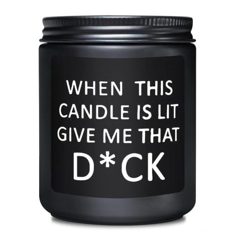 Sandalwood Scented Candle: A humorous gift for him on special occasions like anniversaries, birthdays, Valentine’s, or Christmas.