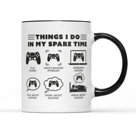 Intelligent Boffins in My Free Time Gamer Mug – Ideal for British lads who love gaming!