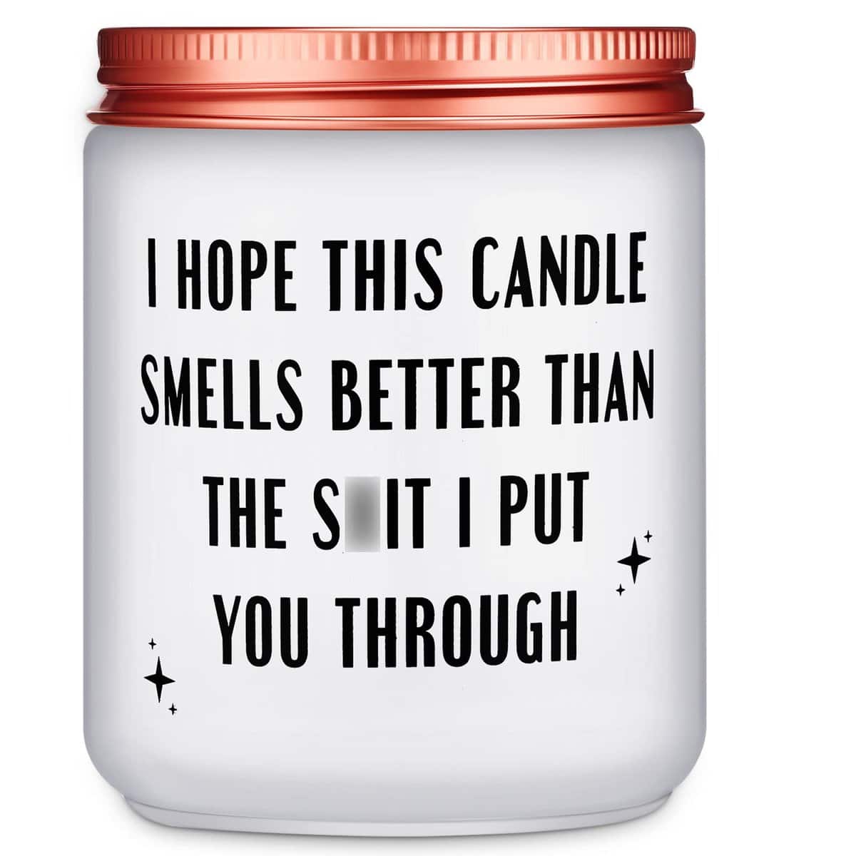 Mothers Day Gifts from Son or Daughter,Funny Apology,Valentines Day For Her,Birthday Gifts for Mum,Wife,Girlfriend,Christmas Day Gifts for Mum (I HOPE THIS CANDLE SMELLS)