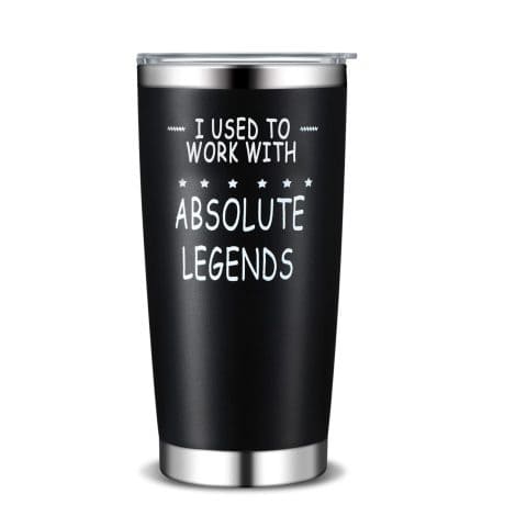 Perthlin Farewell Presents for Ladies, Gents Retirement Gifts I Collaborated with Icons Mug Reusable Fun Tumblers.