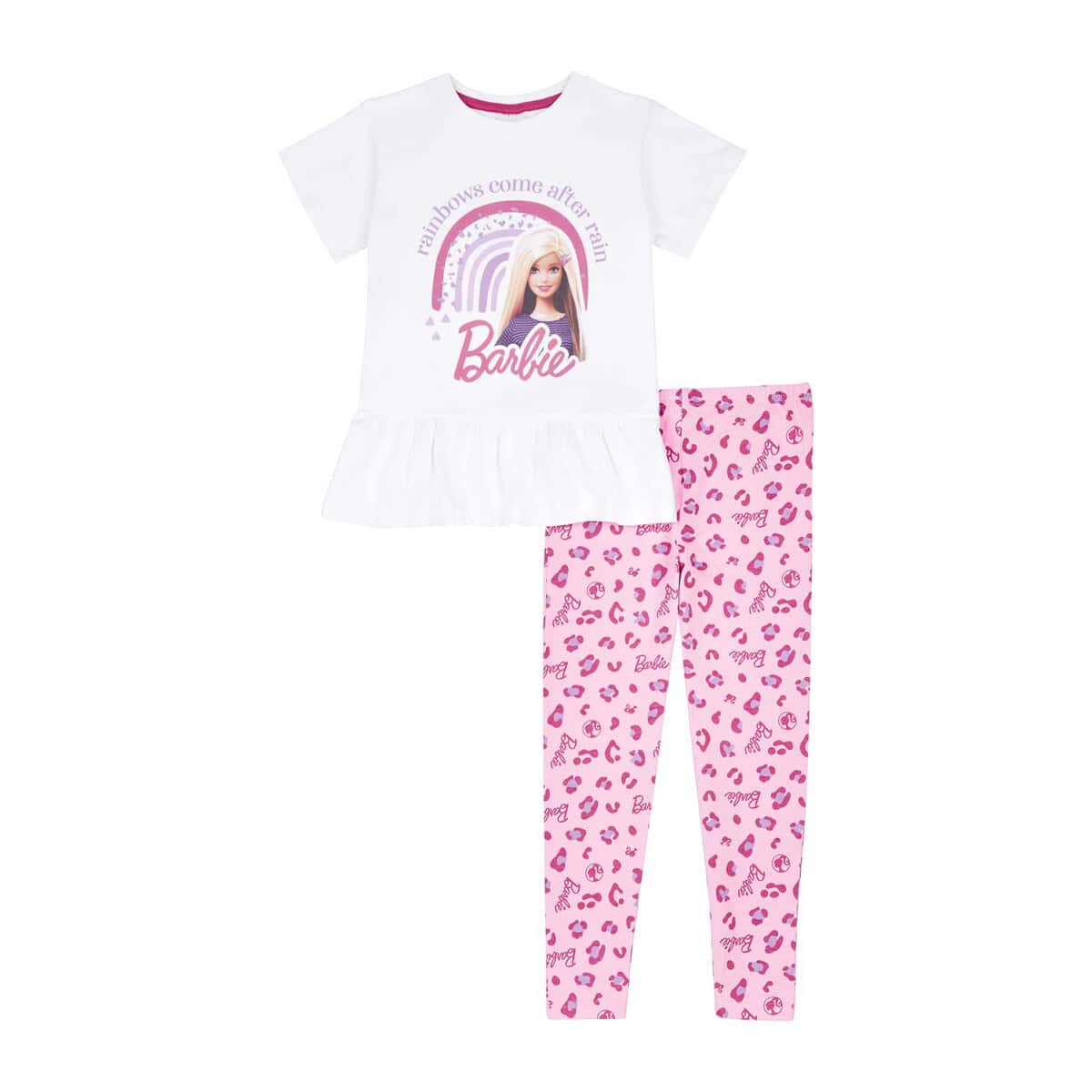 Barbie Girls T-Shirt and Leggings Set, Barbie Clothing for Girls, Ages 3-10 Years Old (5-6 Years)