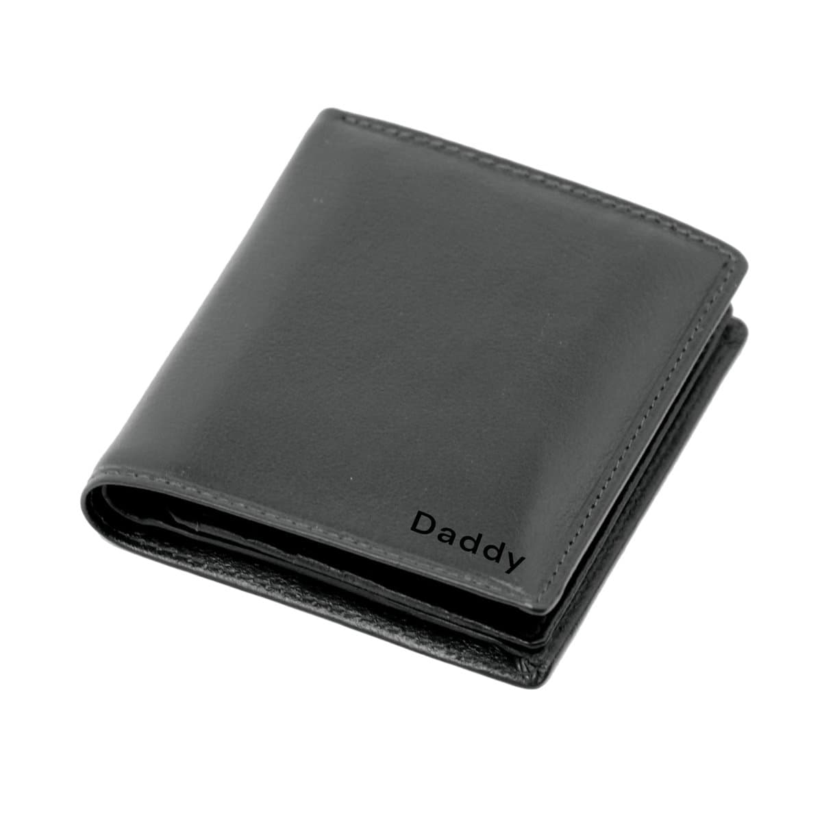 Personalized RFID Blocking Wallet Men - Custom Name Initial Engraved Wallets - Gift for Dad, Boyfriend, or Husband - Comes in an Elegant Gift Box (Black #4010)