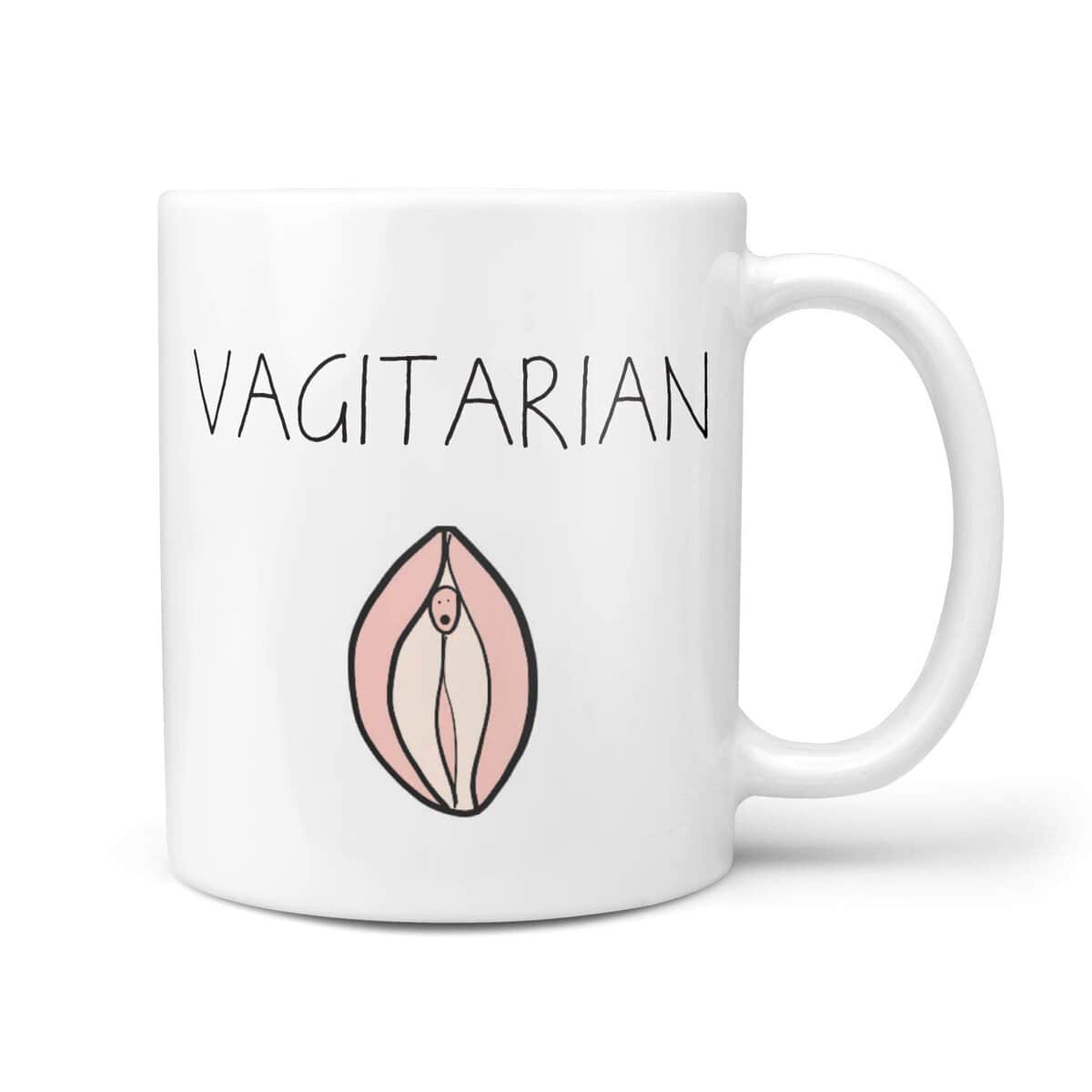 Vagitarian Mug - Funny LBGT Mugs Lesbian Present Girlfriend Gay Presents Hilarious Gifts Anniversary Valentine's Birthday