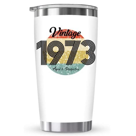 Anforsun 50th Birthday Cups – Perfect 50th birthday gifts for him/her, celebrating the memorable 1973 milestone.