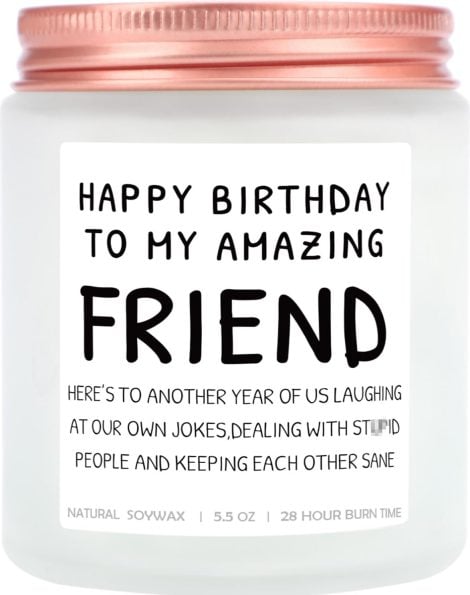 Funny Birthday Candle Gift Set for Friends – Ideal Present for Best Friend, Colleague, or Mom.