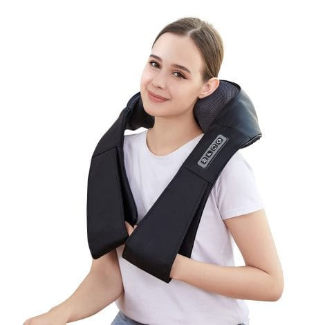 Neck Shoulder Back Massager by LAOBEN – Soothes muscles, relieves soreness, easy to use in various settings. Perfect gift.