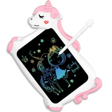 Magical unicorn presents for little girls – educational doodle board for creative fun, perfect for Christmas!