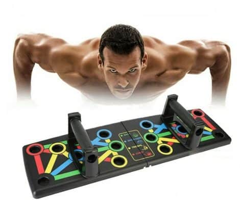 Foldable 14 in 1 Push-Up Board for Home Workouts – True Face Fitness Equipment for Stronger Muscles.