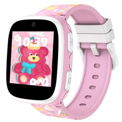 New in 2023: Smartwatch for kids, packed with 15 games, music, educational features, camera, and more! Suitable for 3-8 year-olds.