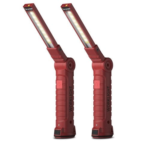 Coquimbo LED Torch, a practical and versatile rechargeable light for various uses. Perfect as a gift! (2-pack, red)