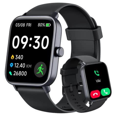 Intelligent Men’s Watch with Alexa and Bluetooth. Monitors health, fitness, and offers numerous sport modes for Android/iOS.