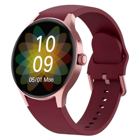 Smartwatch that allows you to make calls, with a 1.43″ AMOLED touch screen, heart rate monitoring, and sleep tracking.