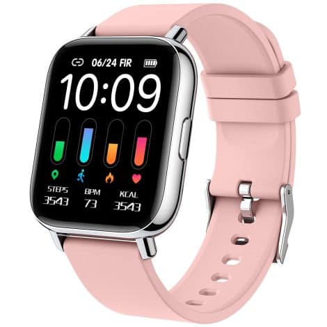 Nerunsa Smart Watch: A stylish, waterproof fitness tracker with heart rate monitor and multiple sports modes. Suitable for Android and iOS.