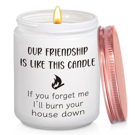 Scented Candle Fun Gift for your Best British Female Mate – perfect Birthday or Christmas idea!