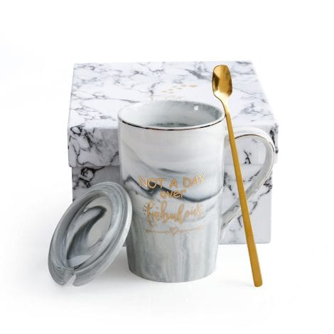 Qinhai Timeless and Funny Mug Sets, Elegant Marble Coffee Cup – Perfect Gifts for Women, Mum, and Friends.