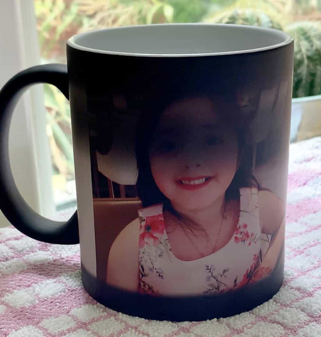 Personalised Magic Mugs with Photos or Text! Colour Change Coffee Magic Mug Tea! Personalised Heat Change Magic Mug with Photo Text Logo for Dad, Birthday Gift Both Sides Print (1 Photo)