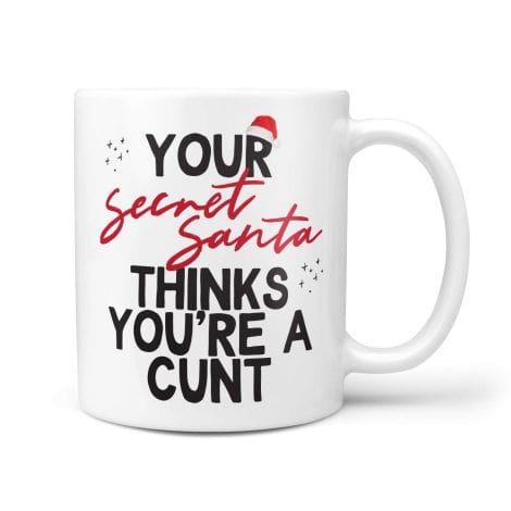 Naughty Work Secret Santa Mug – Hilarious Rude Gift Under £10. Get a Laugh! (©TeHeGifts)