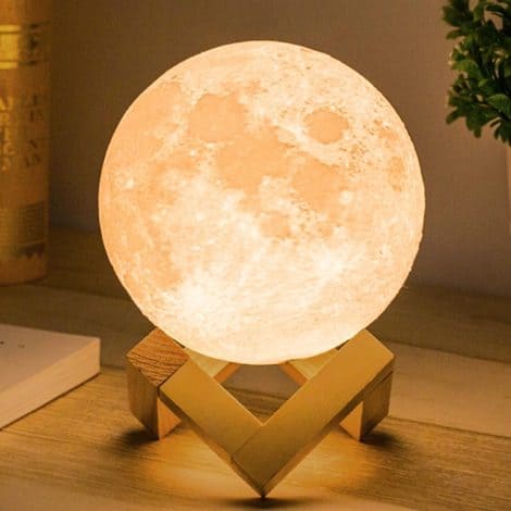 “Enhance your home ambiance with the Methun 3D Moon Lamp LED Night Light. Perfect for gifts or bedroom décor.”