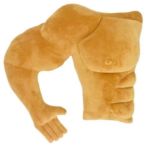 VACHICHI Hunky Arm Pillow: Funny, cuddly novelty gift for Christmas, birthdays, or Valentine’s Day.