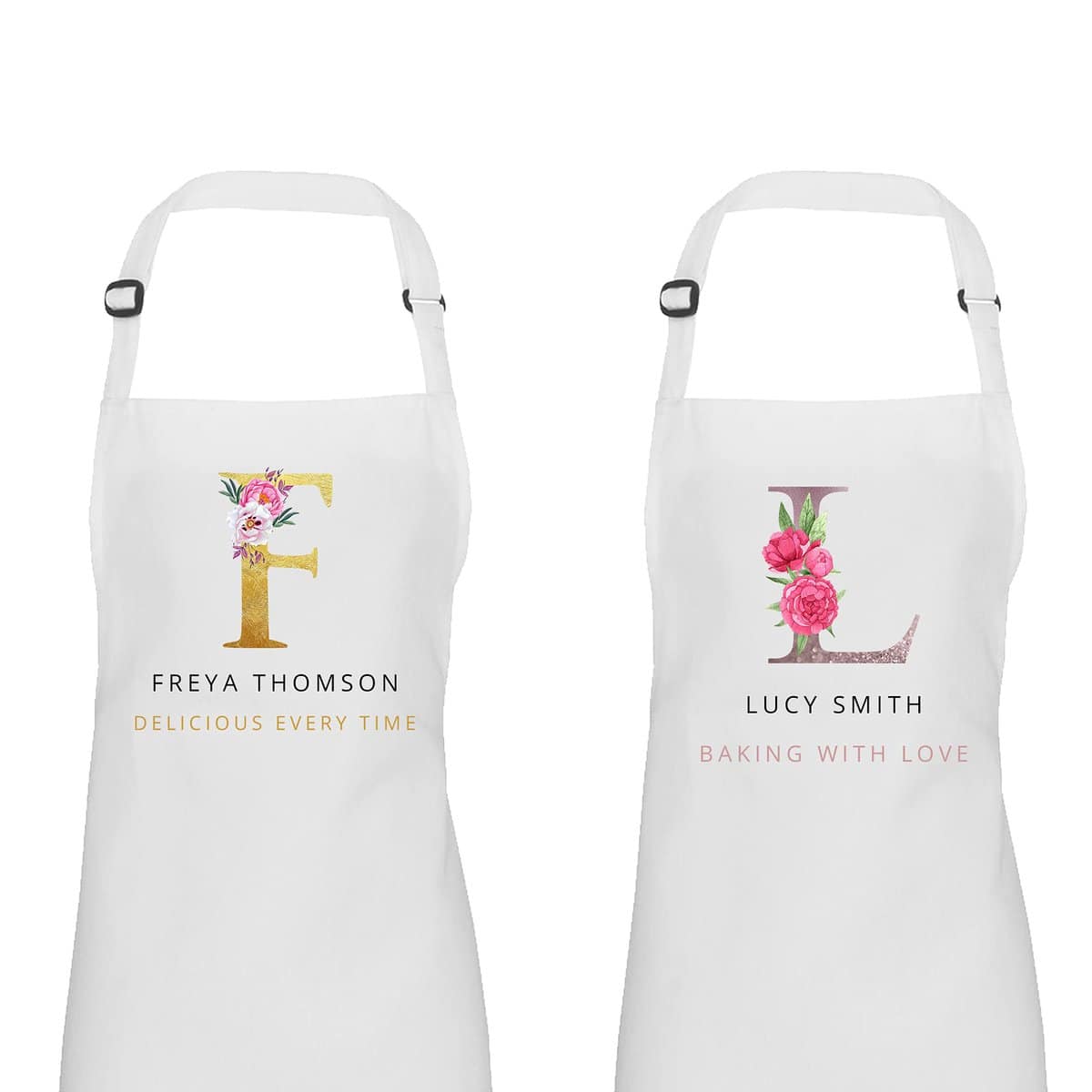 Women’s Personalised Apron Baking Gift – Customisable Colour/Initial/Name/Slogan, Gift For Her, Apron For Women, Cooking Gift, Cooking Apron