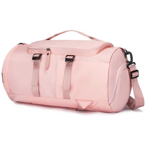 Pink Weekend Travel Bag: Versatile, spacious and perfect for gym, cabin trips, or even adventurous hikes!