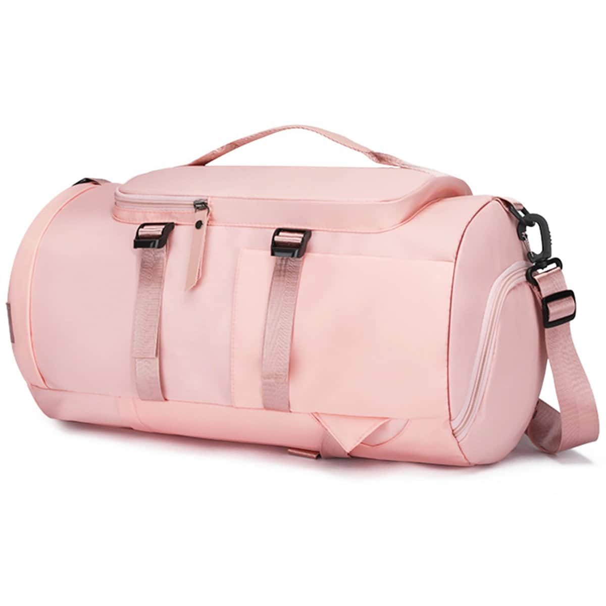 Travel Bag,Gym Bag,Cabin Bag,Hand Luggage Bag,Duffle Bag,Weekend Bags for Women,Camping Overnight Bag,Hiking Backpack,Pink Holiday Holdall Bag