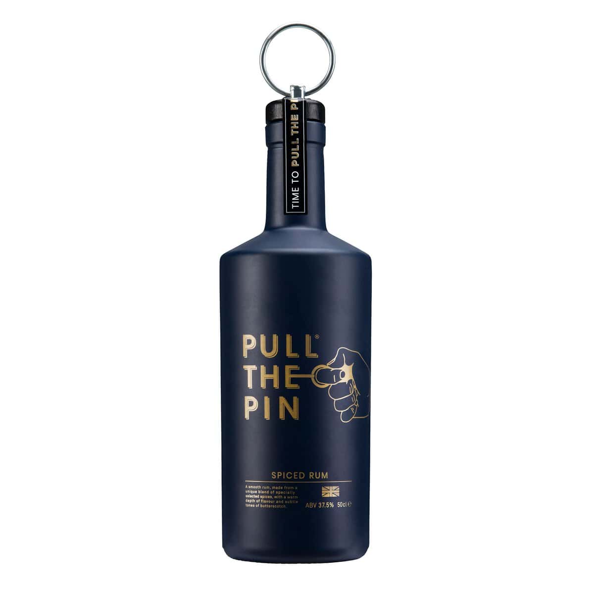 Pull the Pin Spiced Rum, Flavoured Rum 50cl Alcohol Gifts, Oak Aged and Infused with Finest Botanical Spices, Spiced Rum Gifts For Men & Women, Alcohol Drinks for Him, Her, Christmas, 500ml 37.5% ABV