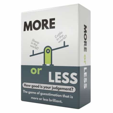 How skilled is your decision-making? Play the More or Less Card Game and find out! Suitable for all ages.