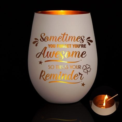 Tabletop Glass Candle Holders, Engraved Tea Light Holders – Perfect Gifts for Her, Mum, Wife, or Partner.