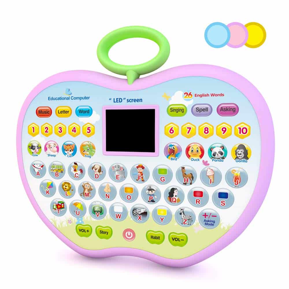 Eala Birthday Gift for Girls Kids, Education Computer Toys Age 1 2 3 Boys Toddlers Tablet Toys Gift Age 2 3 4 Childrens Girls Learning Toy for 2-4 Year Old Girls