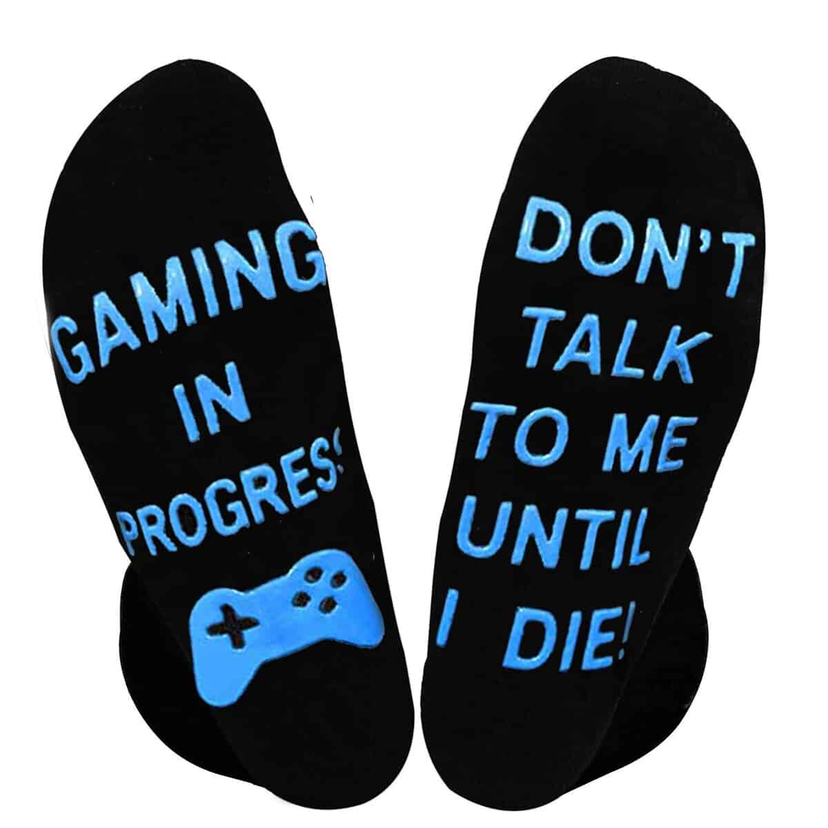 Zkxiyuan Do Not Disturb Socks Gaming In Progress Socks, Novelty Funny Gamer Gifts for Men Women Kids Teen Boys Son Boyfriend Husbands Dad Game Lover