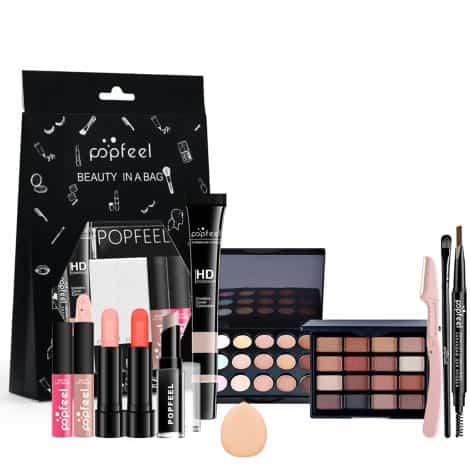 Joyeee Complete Makeup Collection, Ultimate Makeup Kit for Women of all skill levels. Includes various essentials.